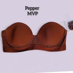 Pepper MVP Chocolate Brown Strapless Bra 32B